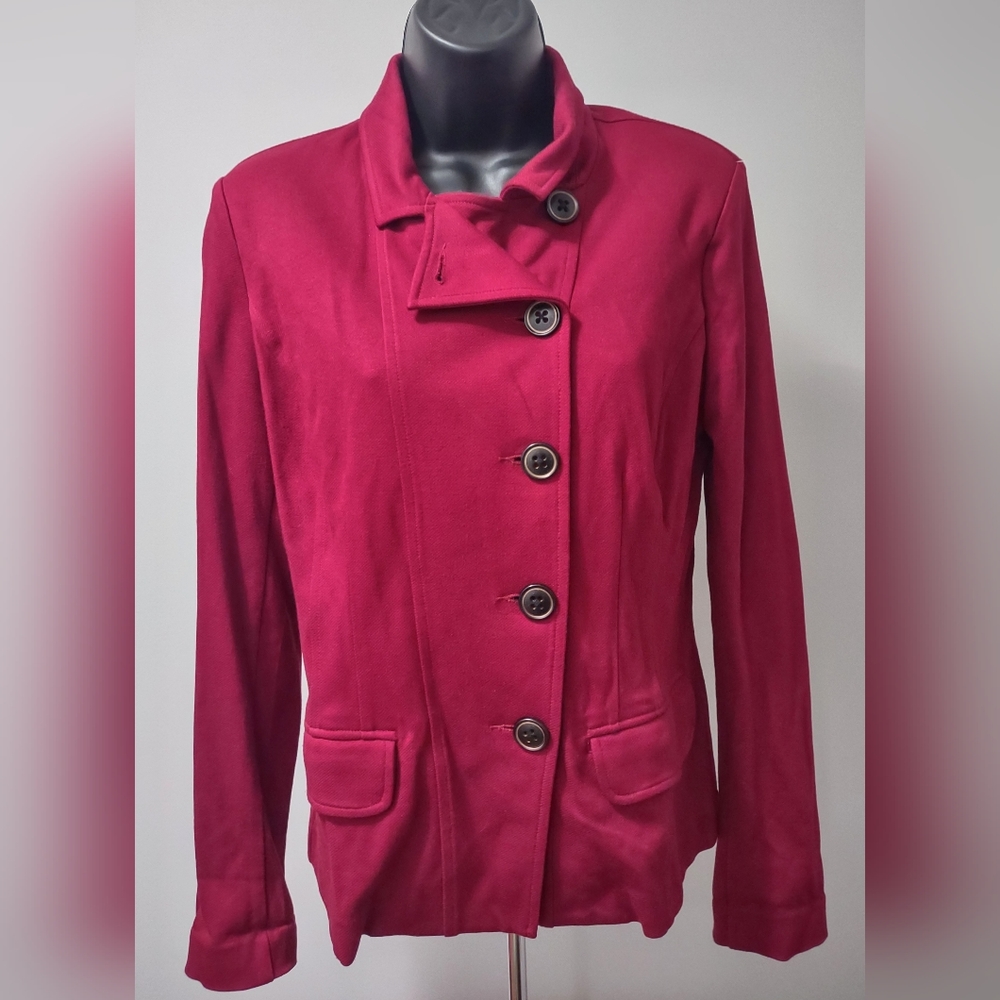 Cabi Blazer, Button Up, Red, Pocketed, Size 4, Great Condition!